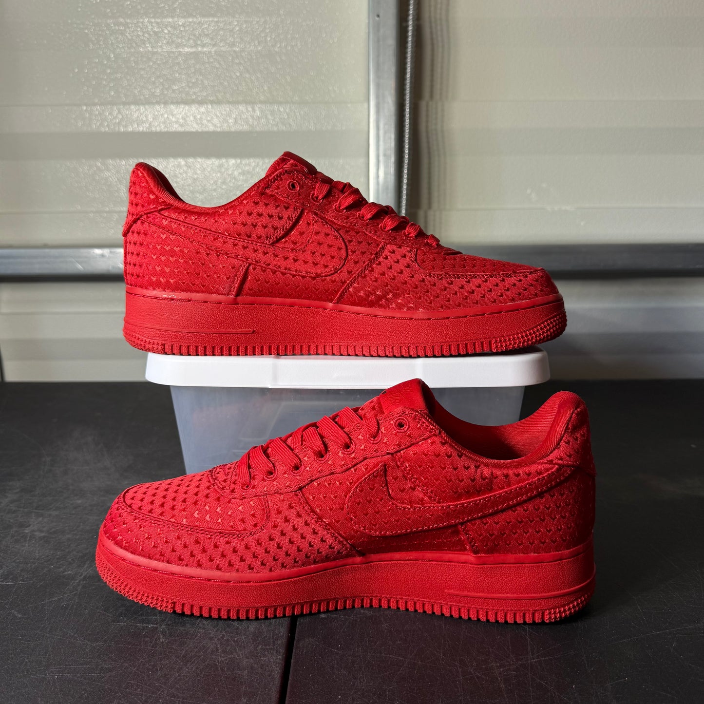 Size 10.5 - AF 1 Valentine’s Day Red