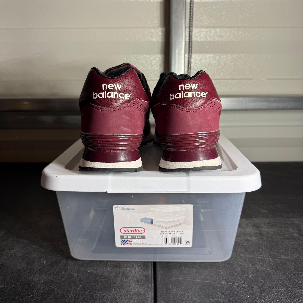 Size 12 - NB 574 Burgundy