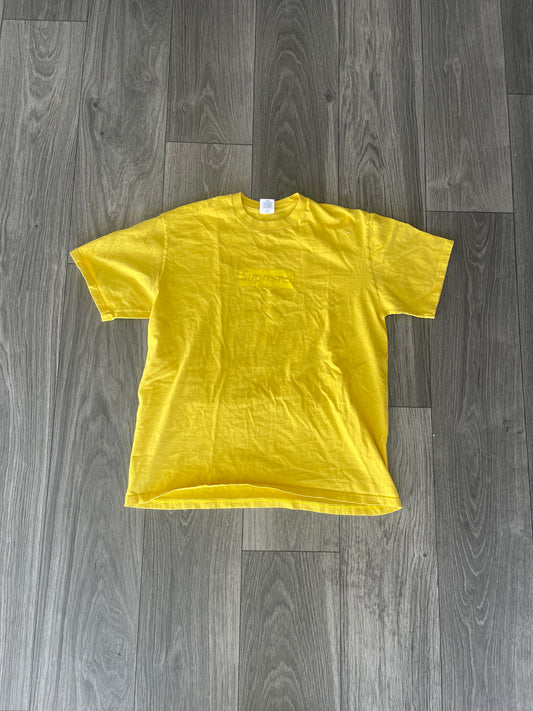 Supreme Yellow Box Logo Size L