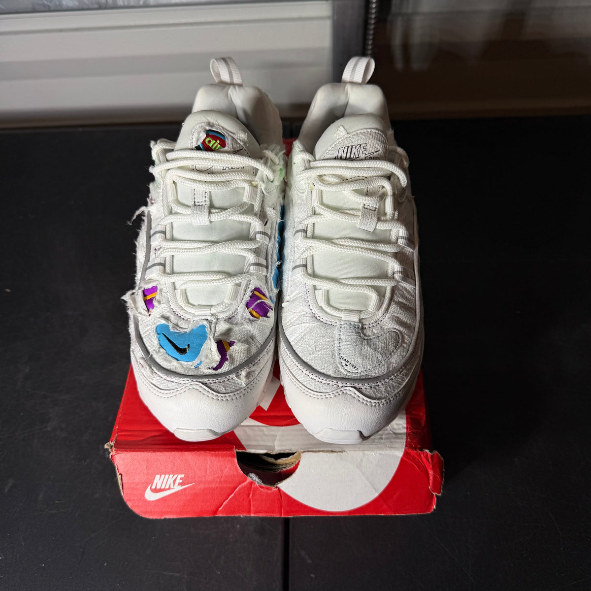 Size 9W - Air Max 98 Cut Away White