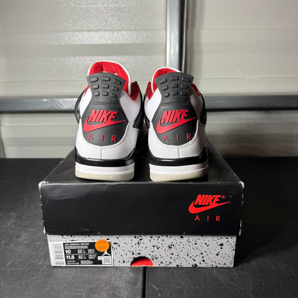 Size 10 - AJ 4 Fire Red