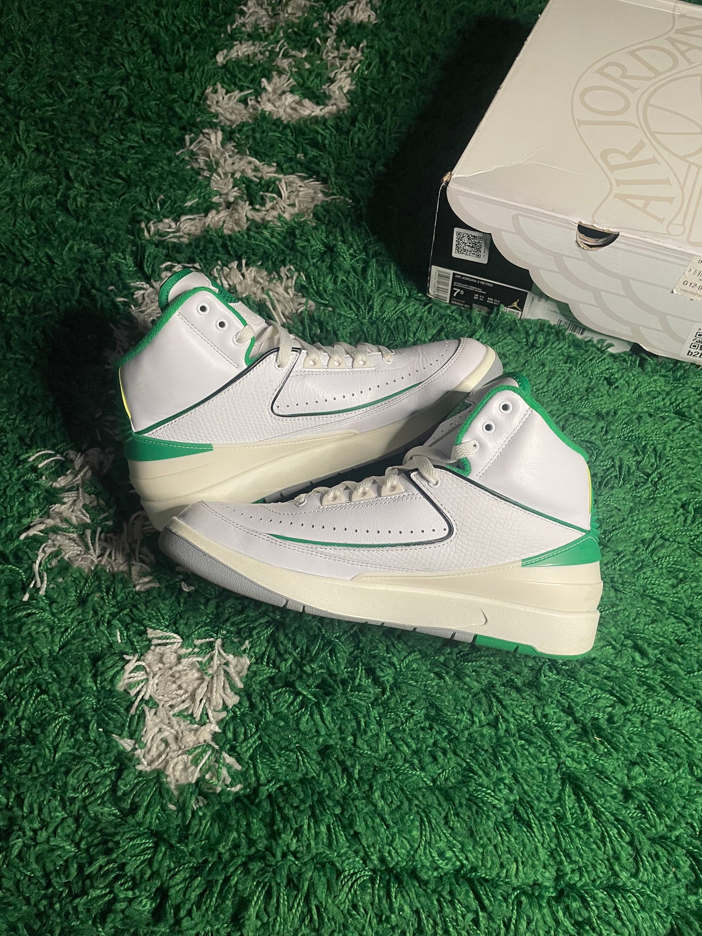 Size 7.5 - Jordan 2 Retro Lucky Green