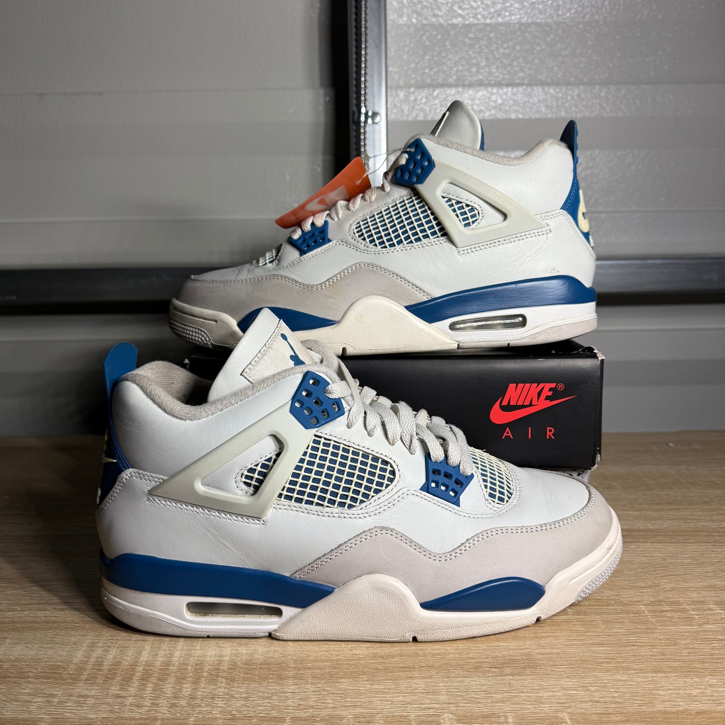 Size 10 - AJ 4 Military Blue