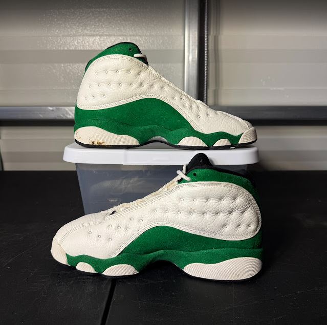 Size 6Y - AJ 13 Retro Sail Pine Green