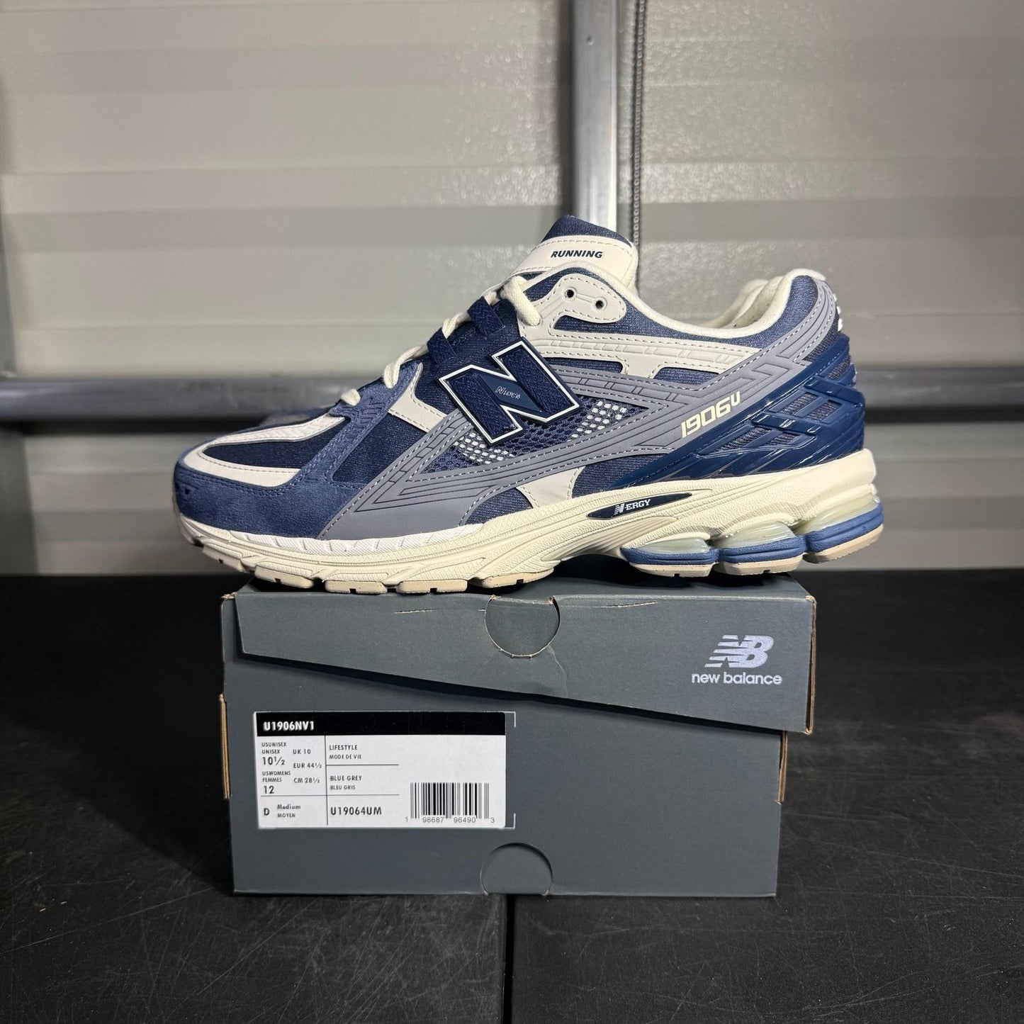 Size 10.5 - New Balance Navy Grey