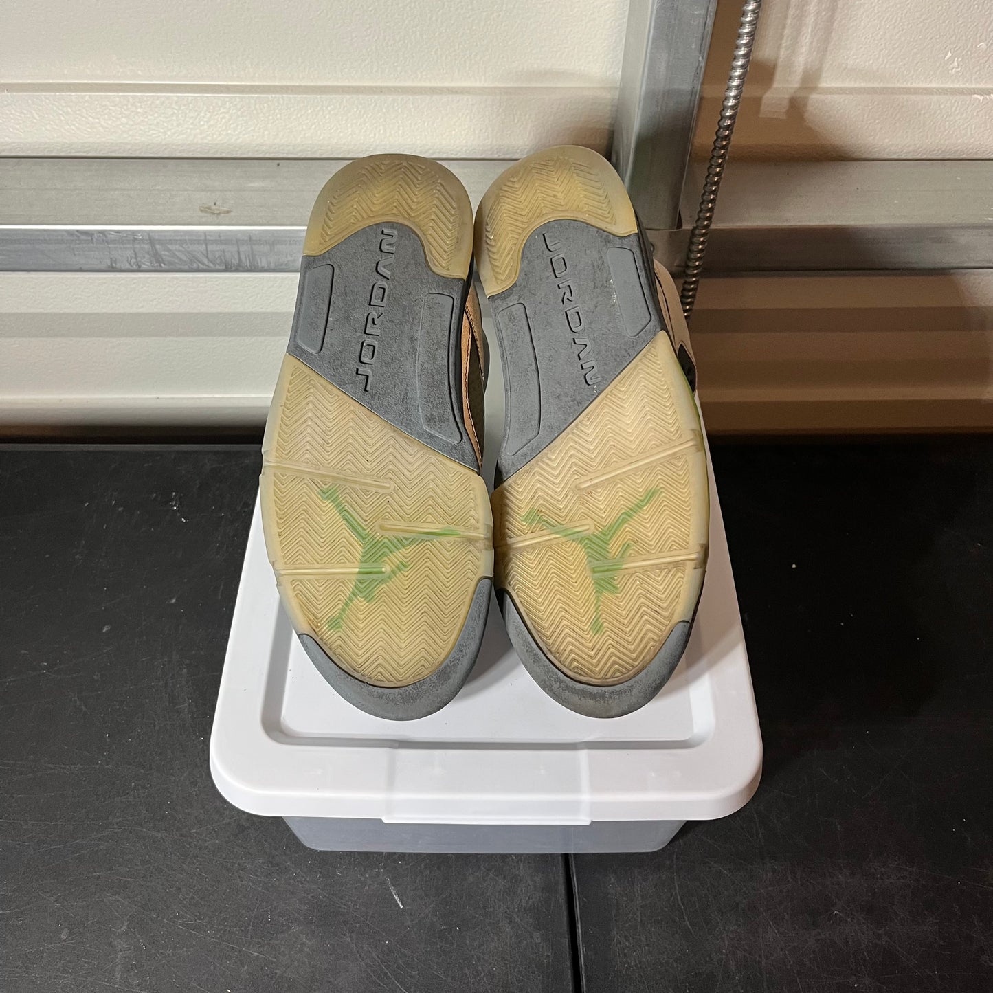 Size 9.5 - AJ 5 Green Bean NB