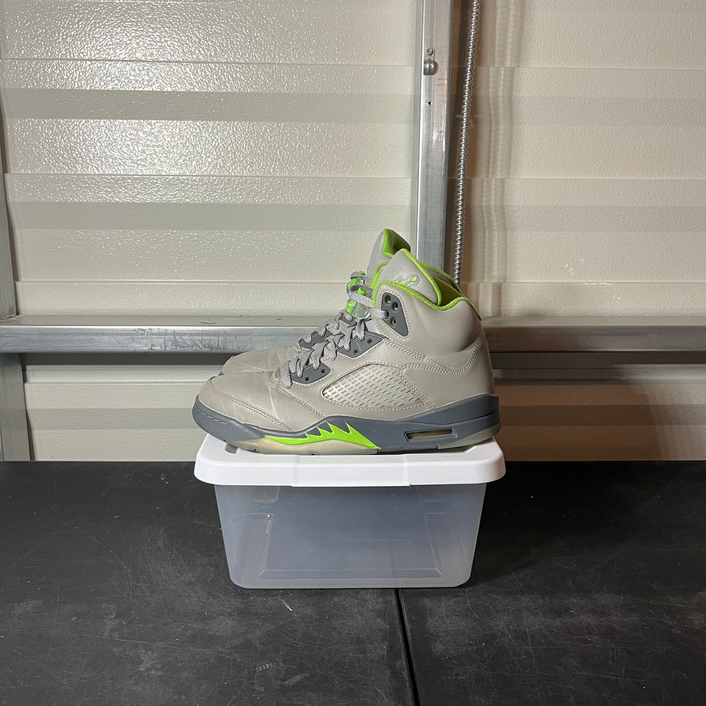 Size 9.5 - AJ 5 Green Bean NB