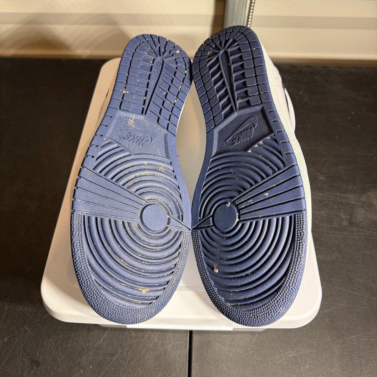 Size 12 - AJ 1 Low Metallic Blue