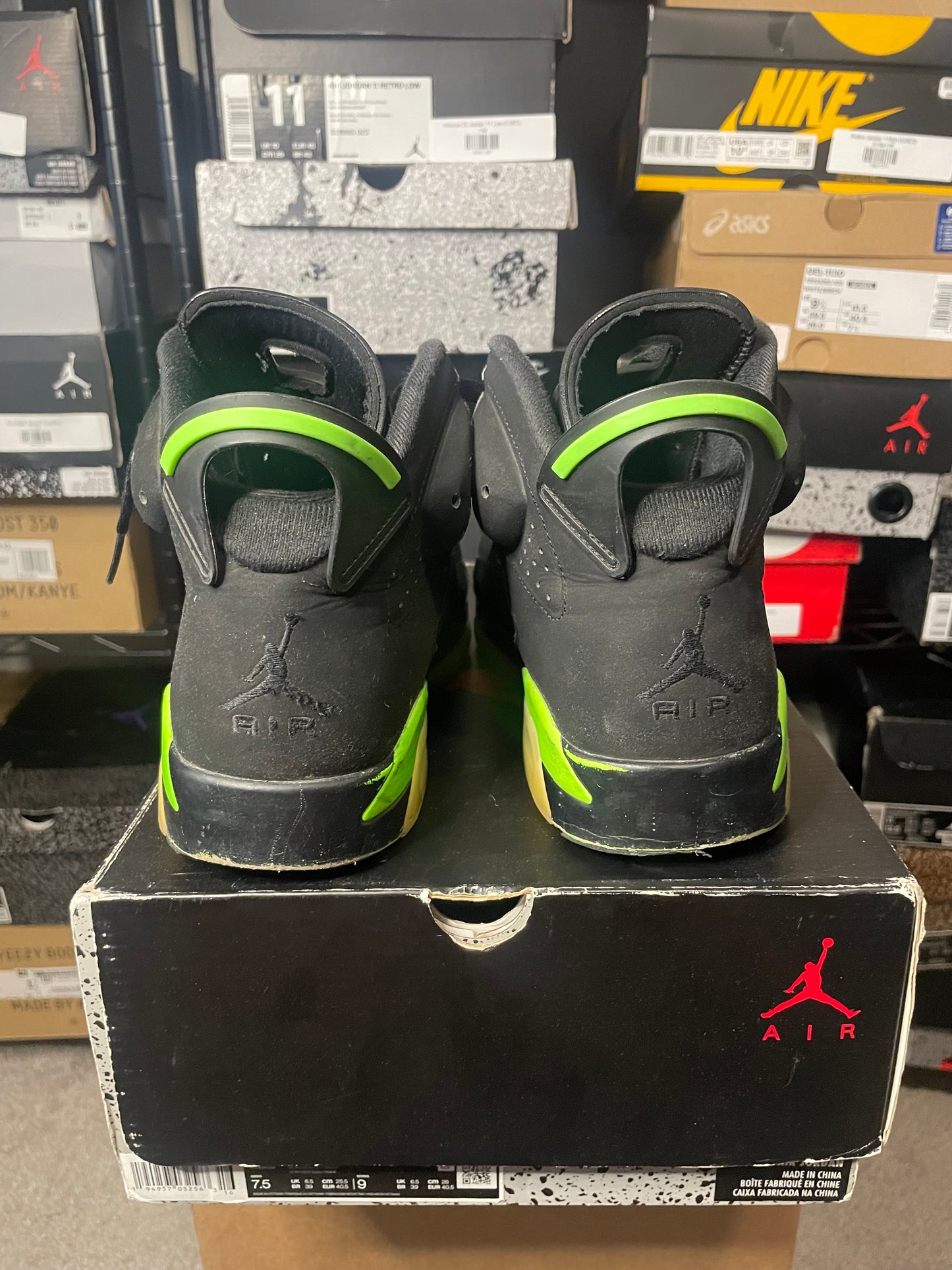 Size 7.5 - Jordan 6 Retro Electric Green 2021