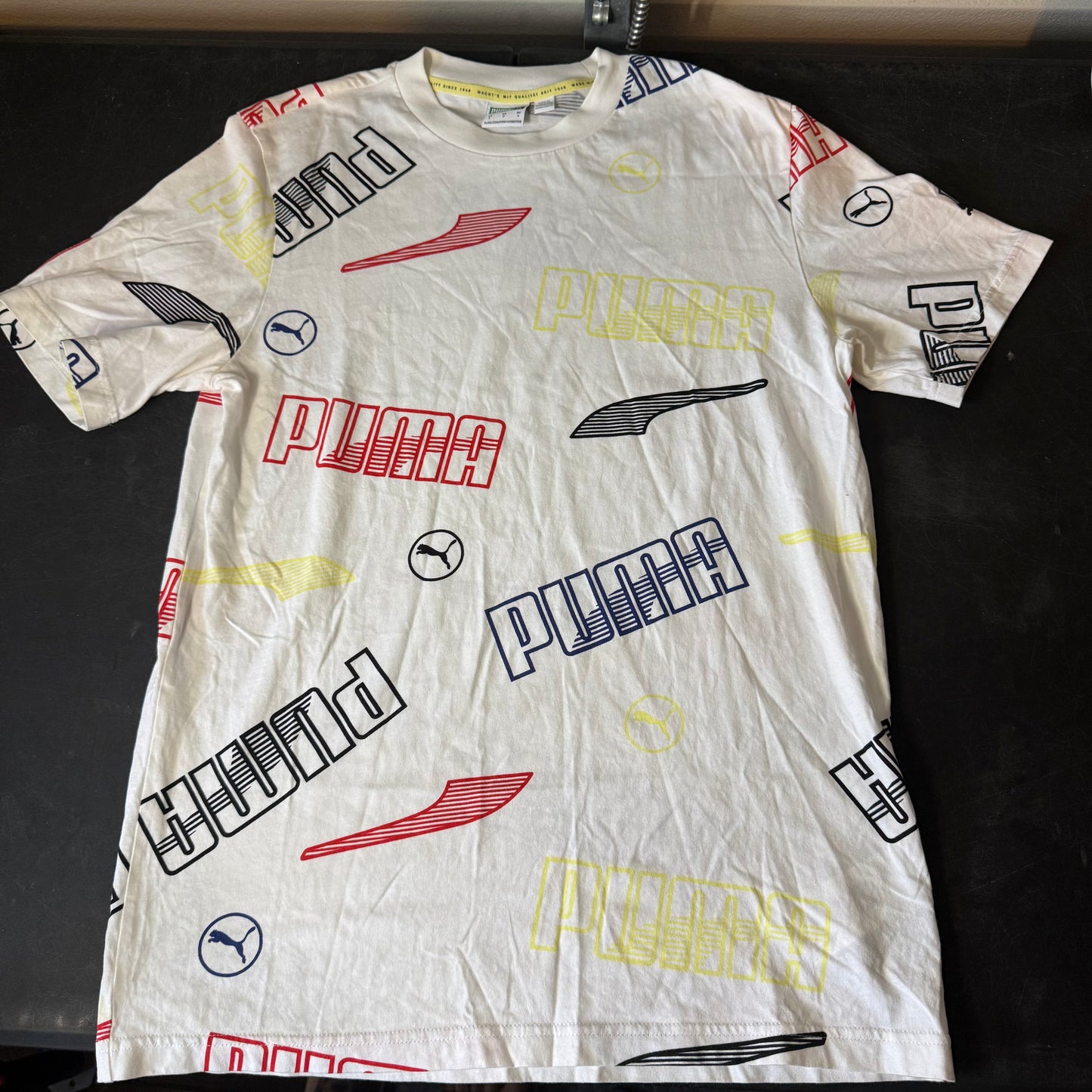 Size Small - Puma Logo White T-Shirt