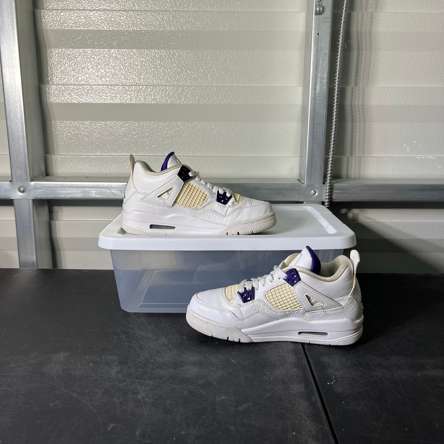 Size 5.5Y - AJ 4 Metallic Purple