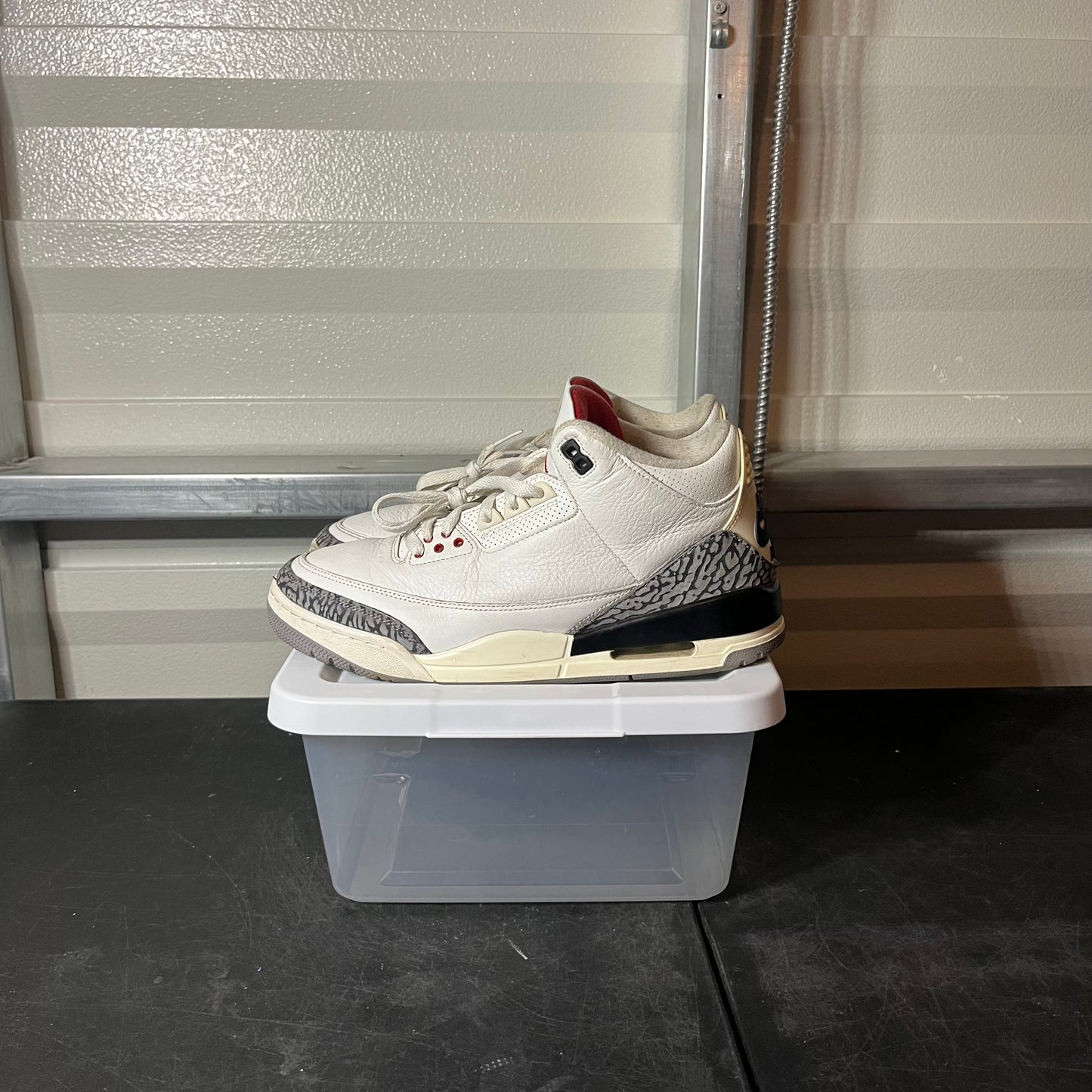Size 10 - AJ 3 Retro White Cement Reimagined