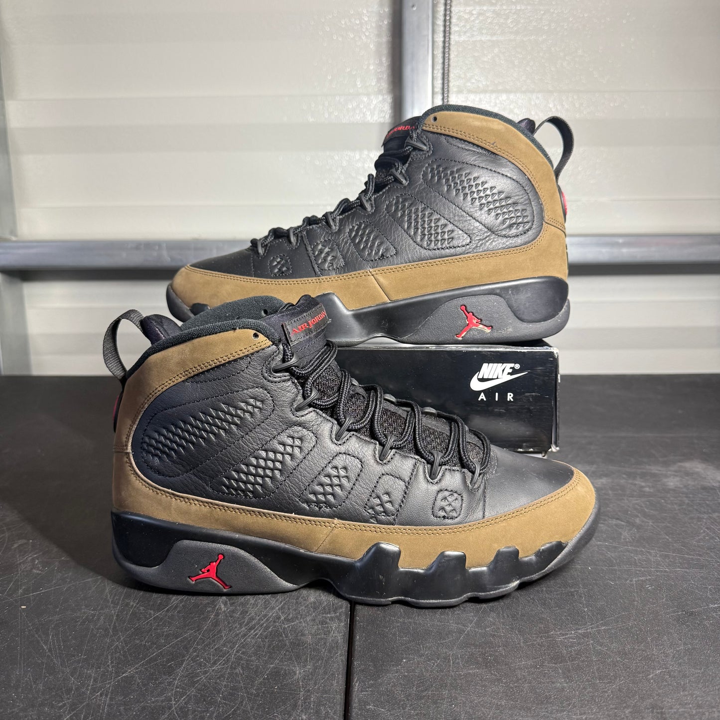 Size 10.5 - AJ 9 Olive