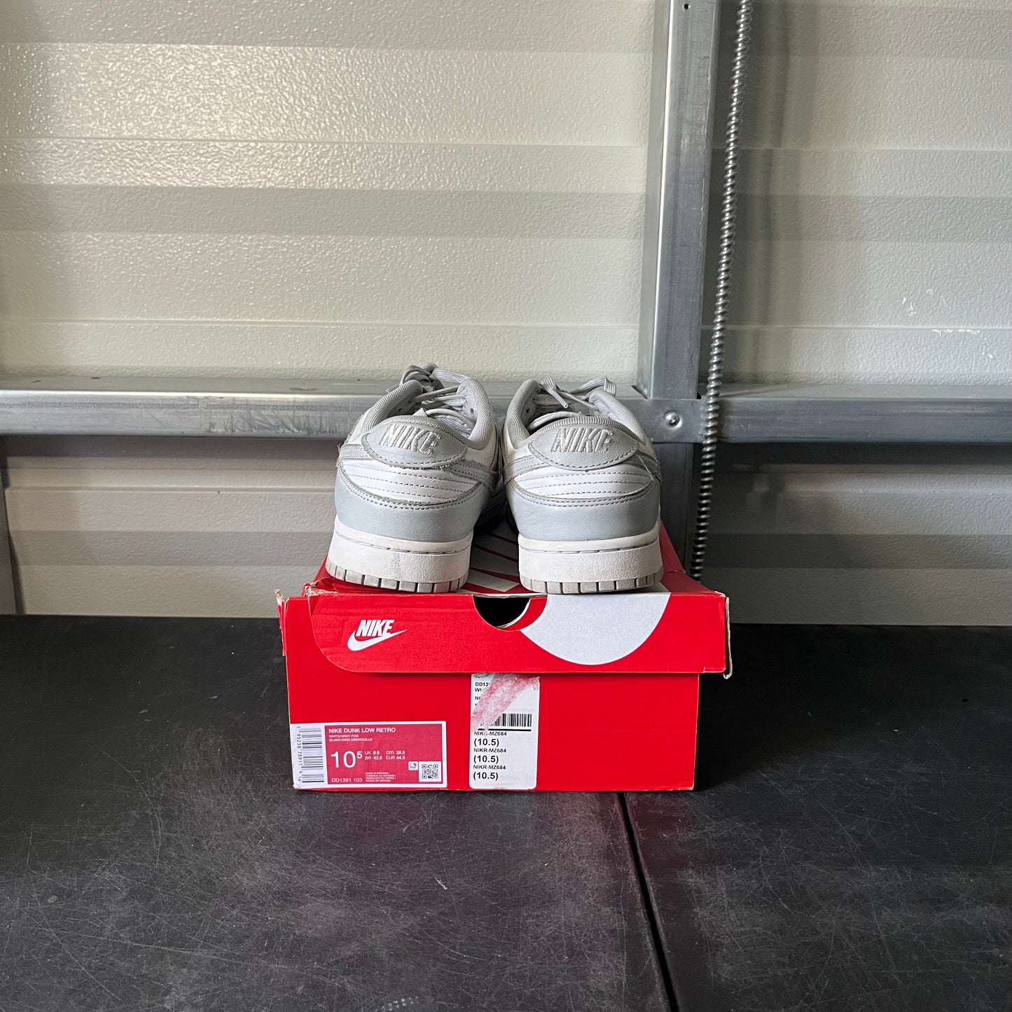 Size 10.5 - Dunk Low Grey Fog