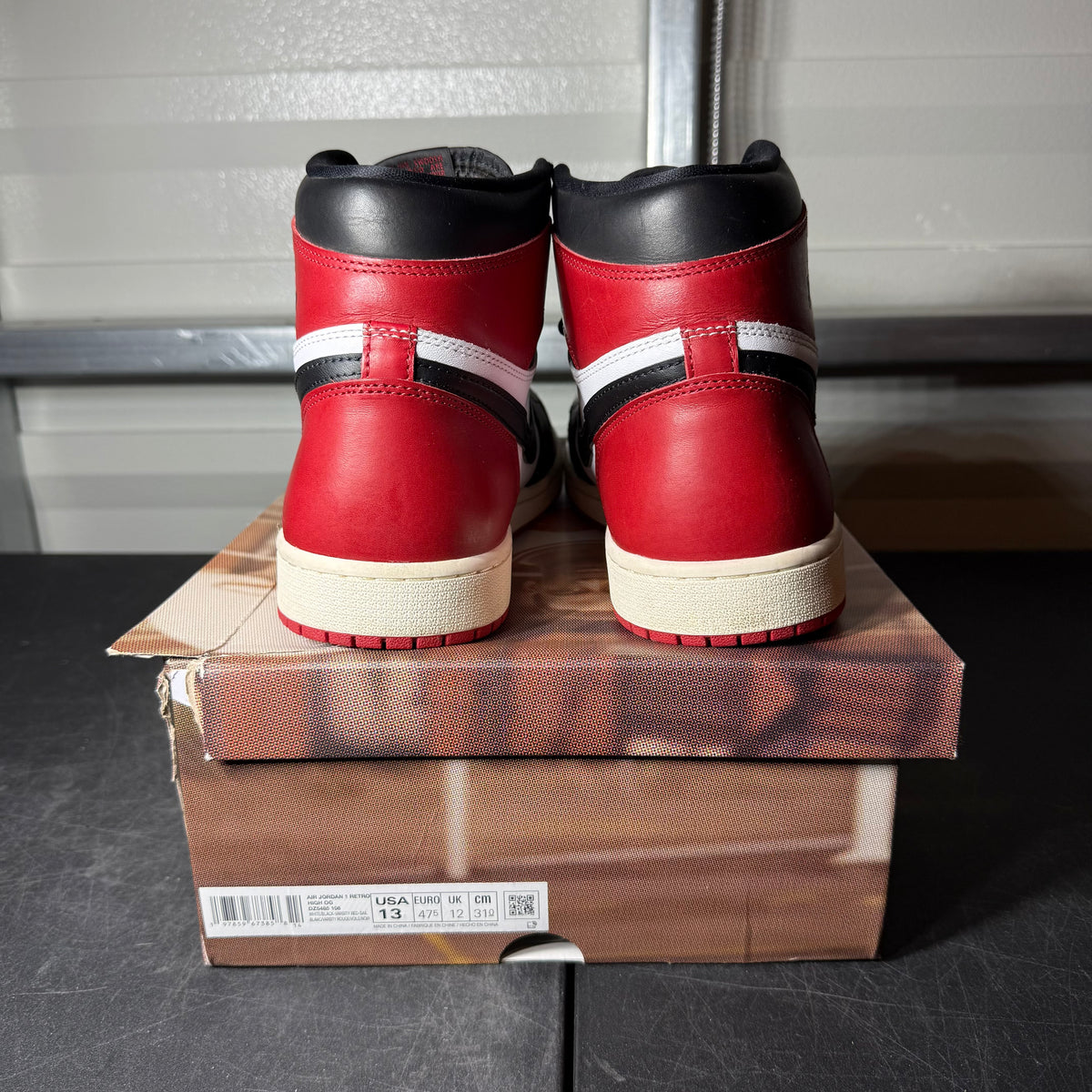 Size 13 - AJ 1 Black Toe Reimagined