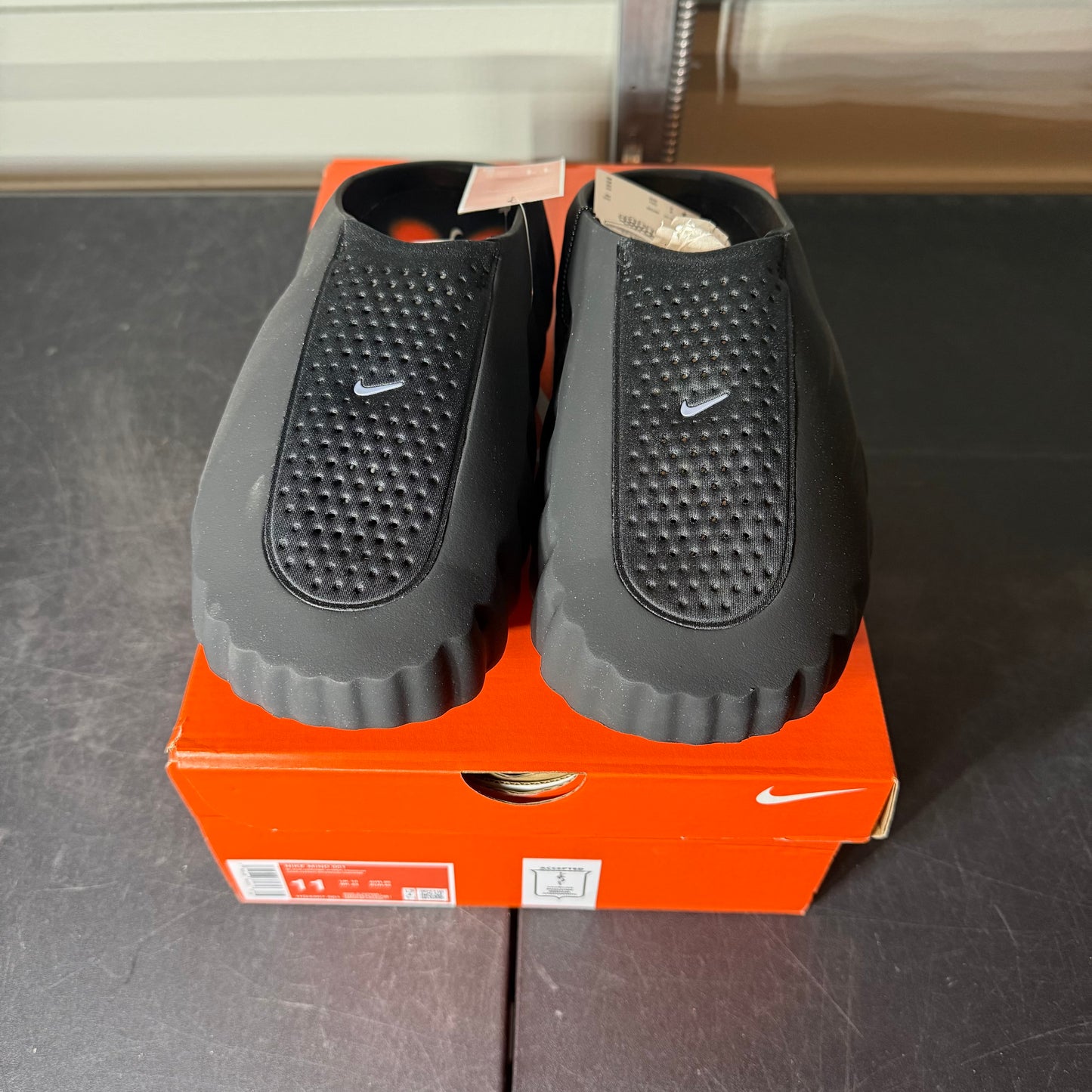 Size 11 - Nike Mind Slide Black Chrome