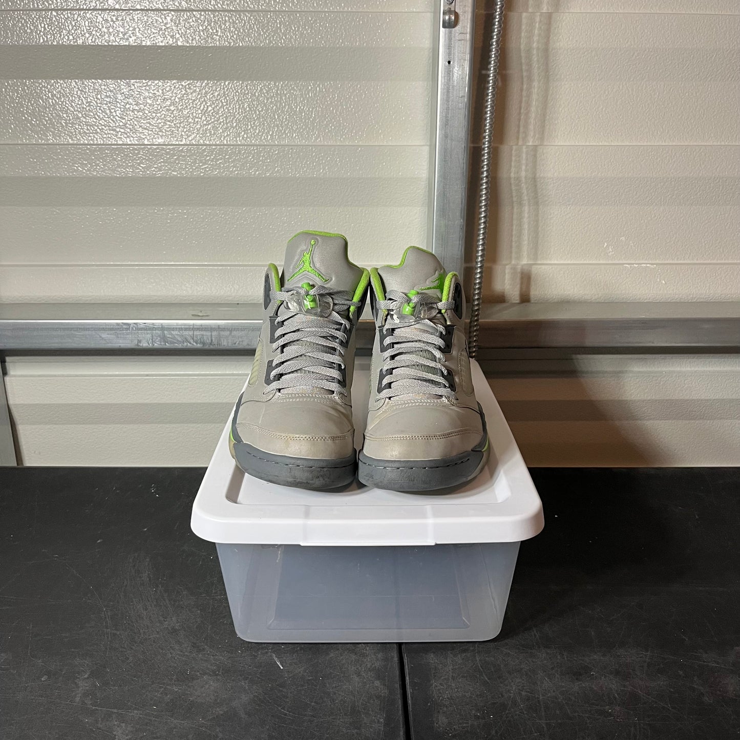 Size 9.5 - AJ 5 Green Bean NB
