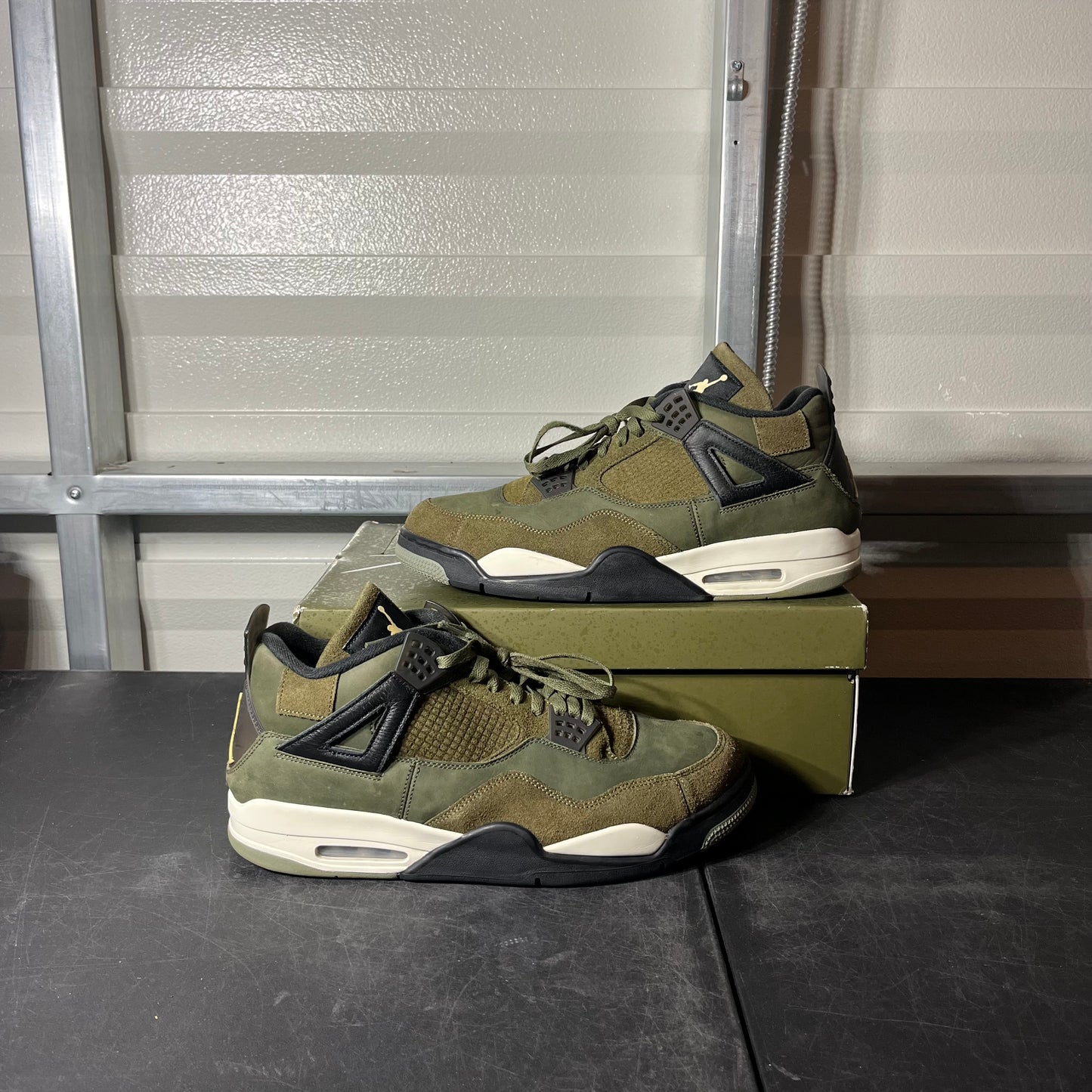 Size 15 - AJ 4 Craft Olive