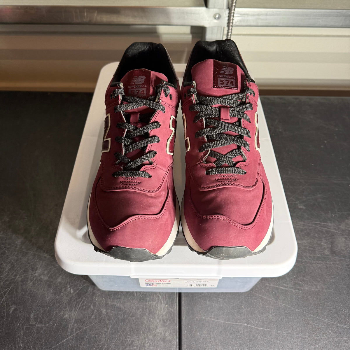 Size 12 - NB 574 Burgundy