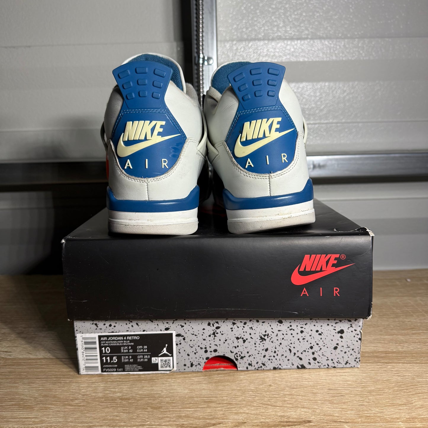 Size 10 - AJ 4 Military Blue