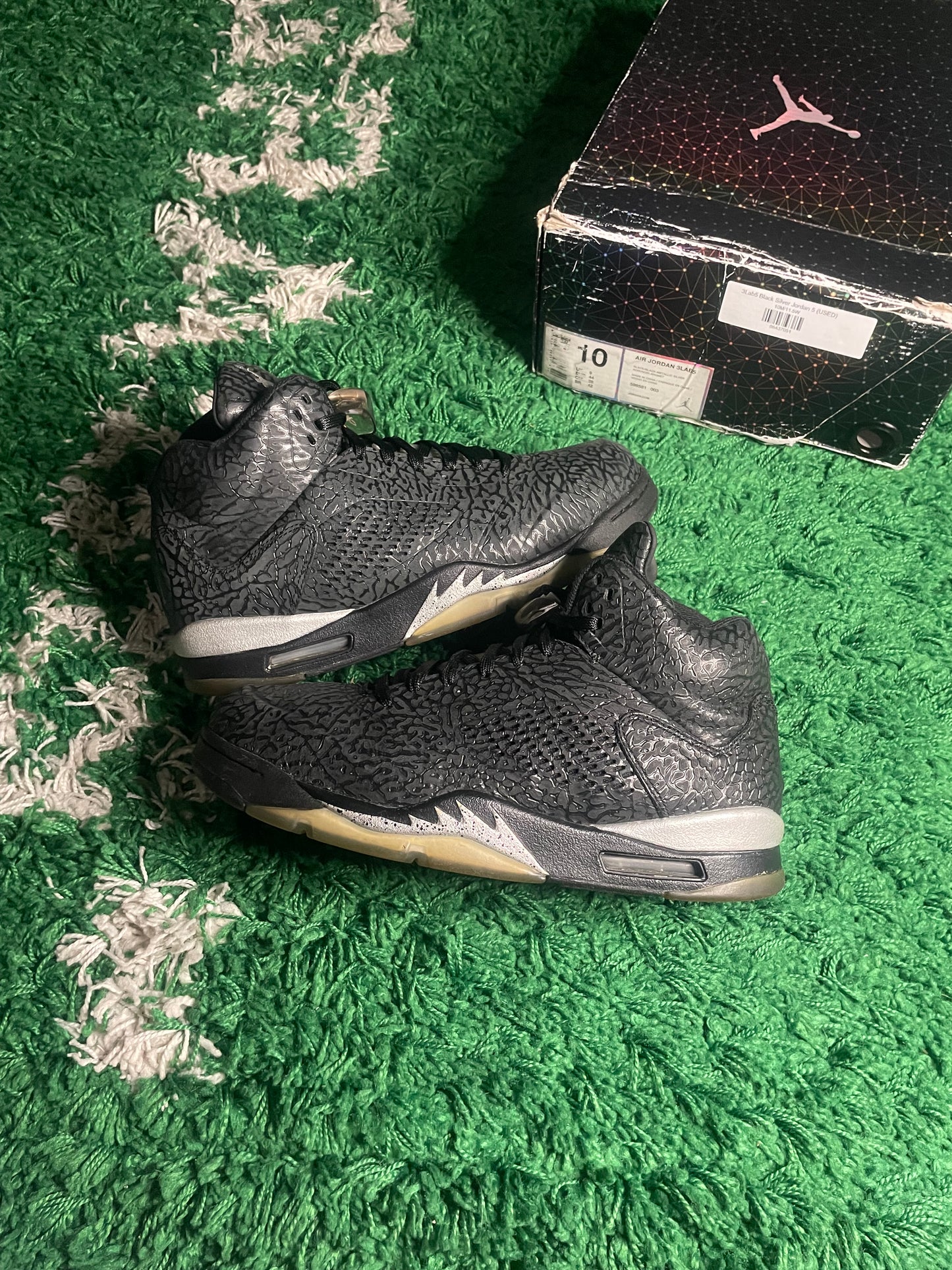 Size 10.5 - Air Jordan 5 Retro 3Lab5 Elephant Print