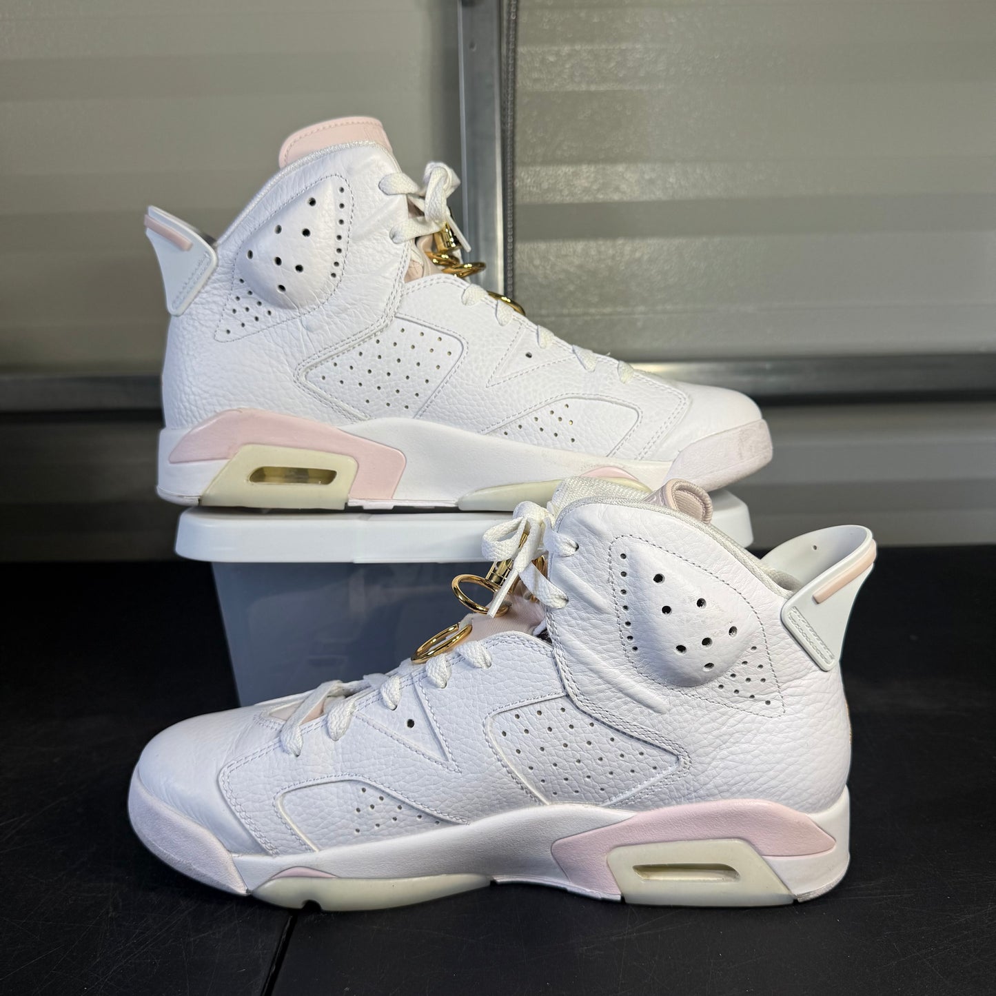 Size 10M - AJ 6 Gold Hoops