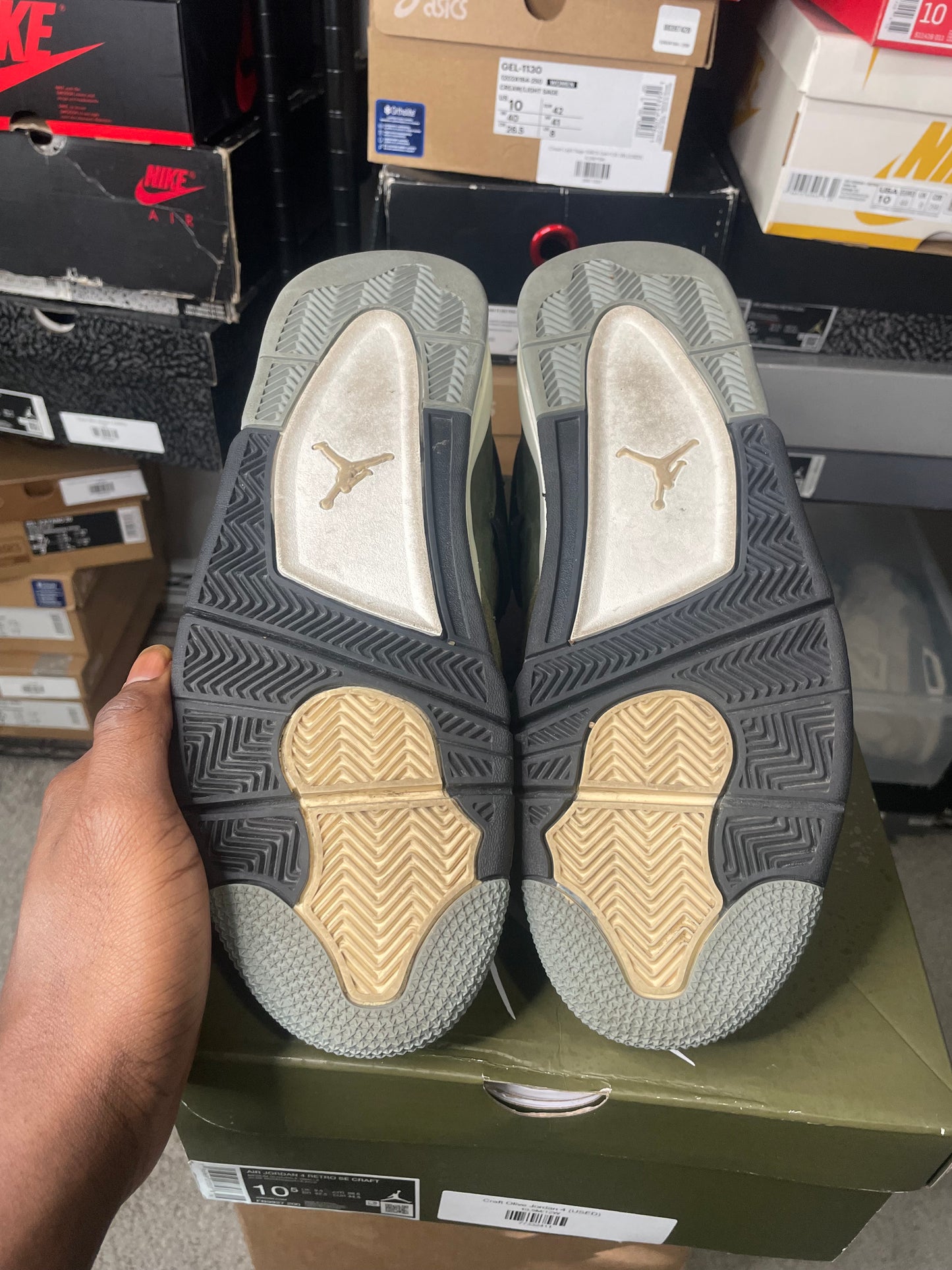 Size 10.5 - AJ 4 Craft Olive