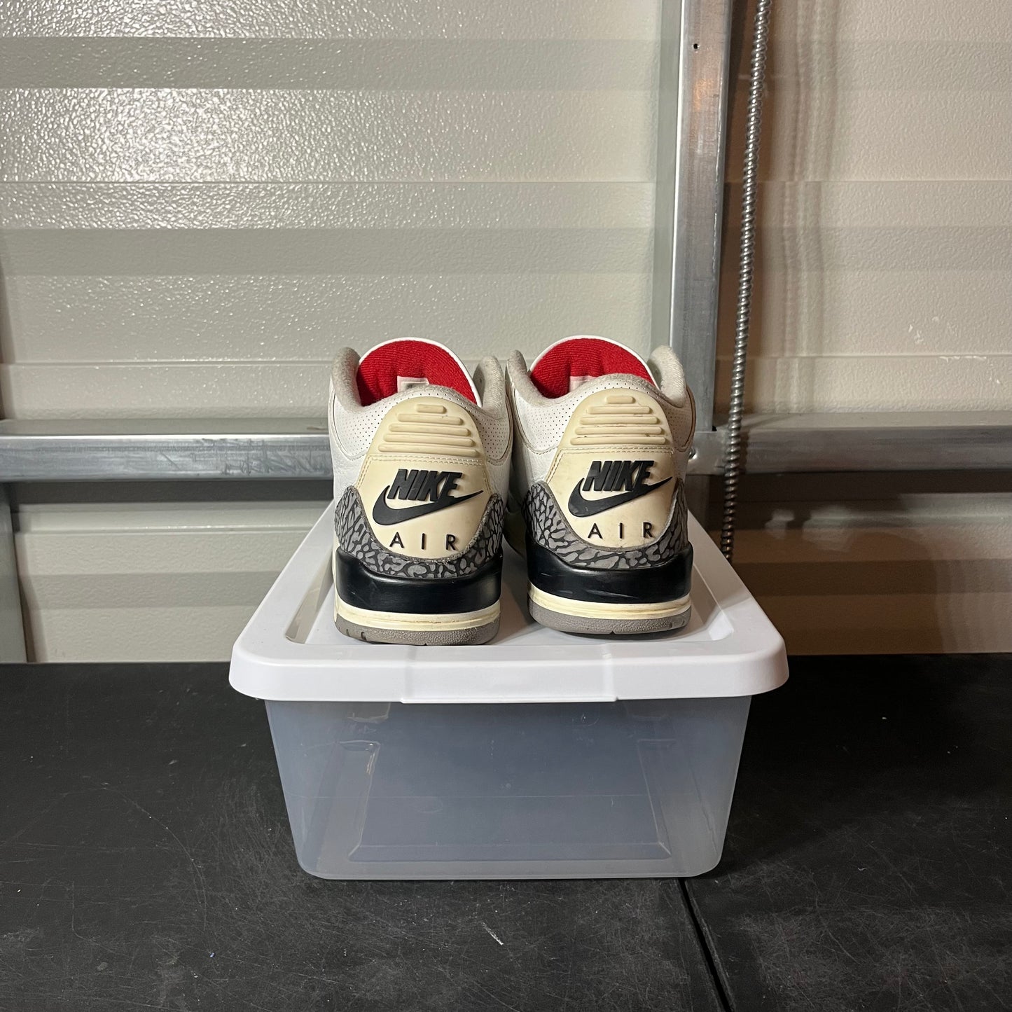Size 10 - AJ 3 Retro White Cement Reimagined