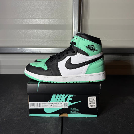Size 8 - AJ 1 Green Glow