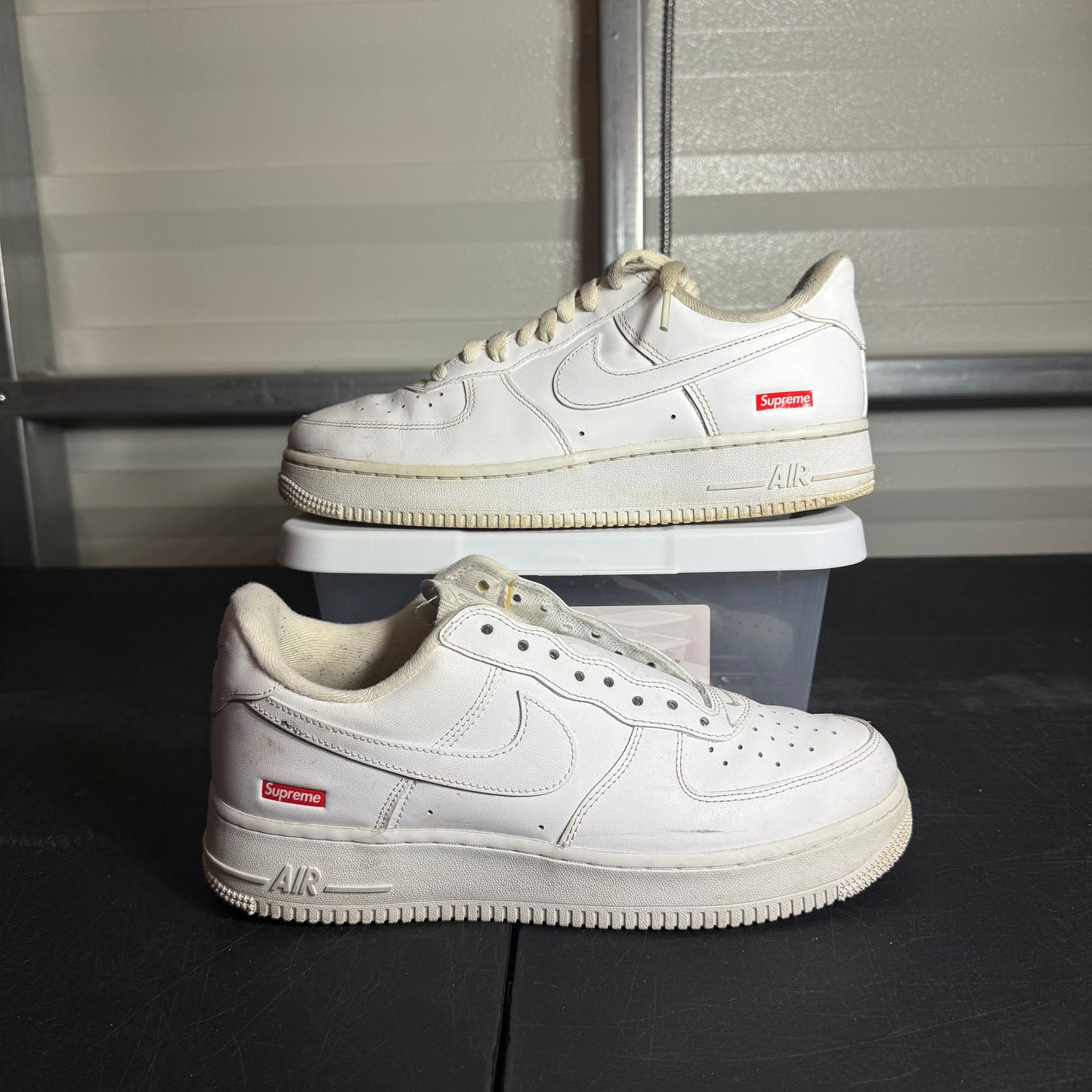 Nike Supreme White Air Force 1 (Sizes 8.5 & 9.5)
