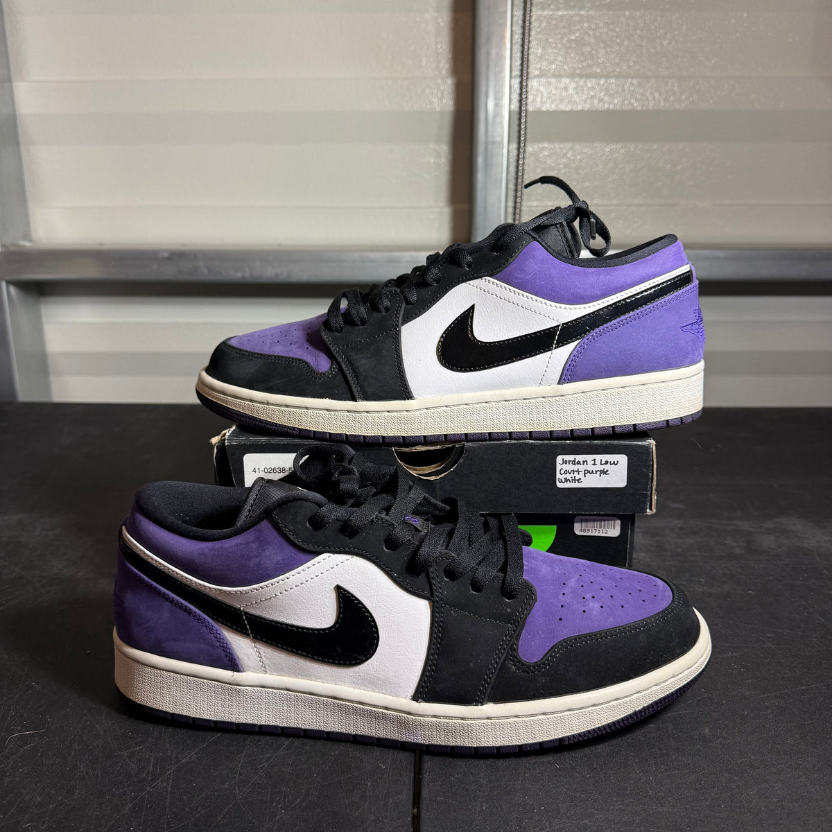Size 12 - AJ 1 Low Court Purple