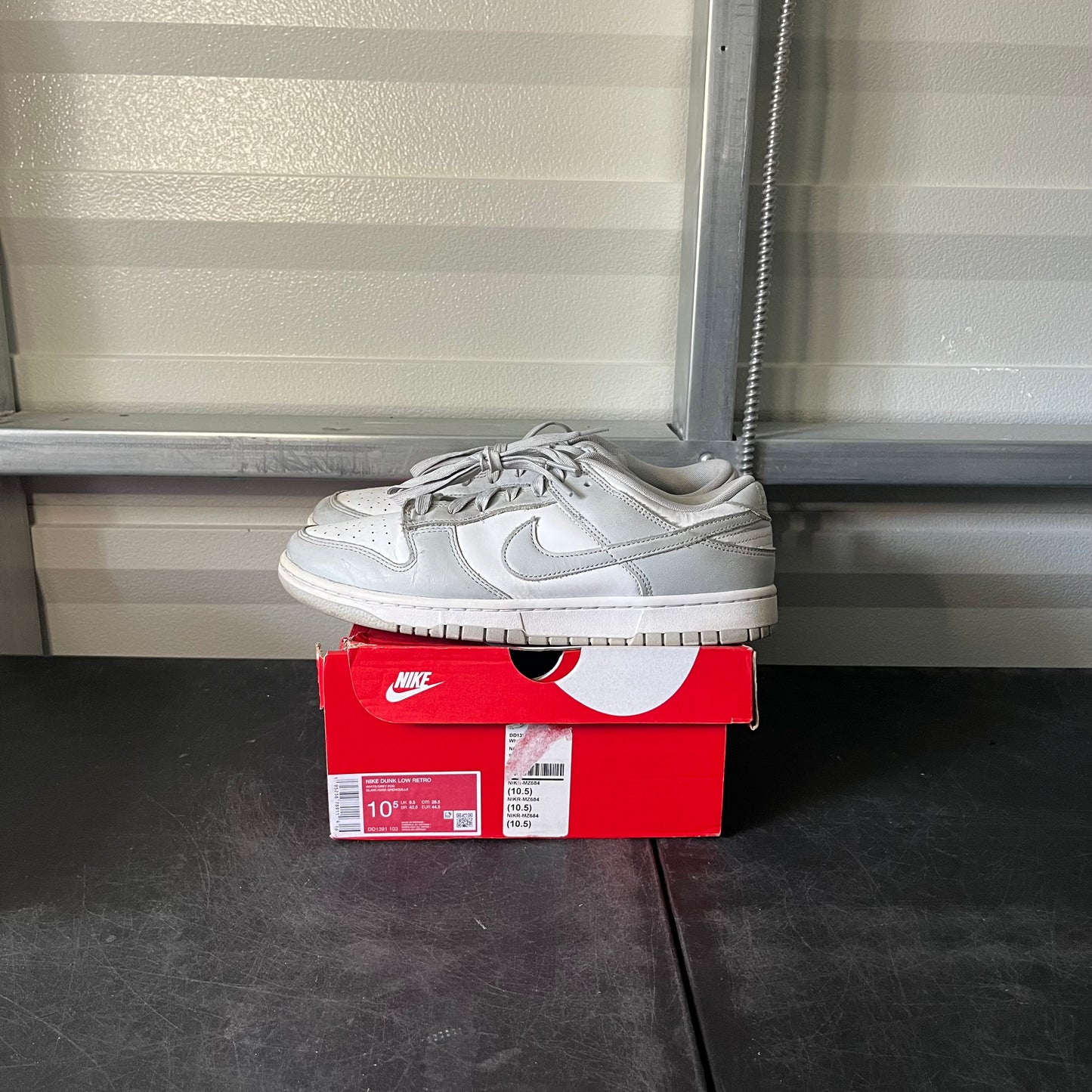 Size 10.5 - Dunk Low Grey Fog