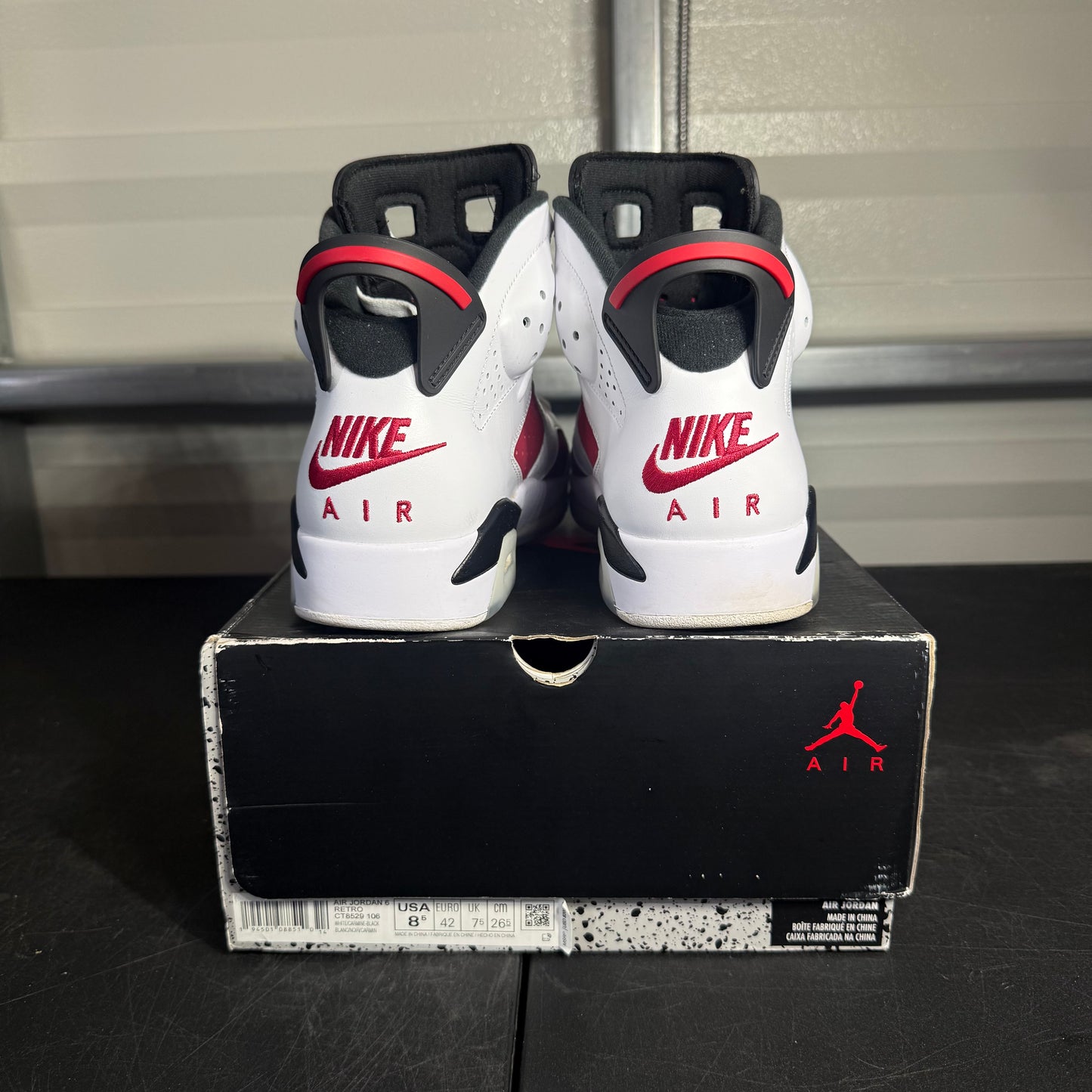 Size 8.5 - AJ 6 Carmine