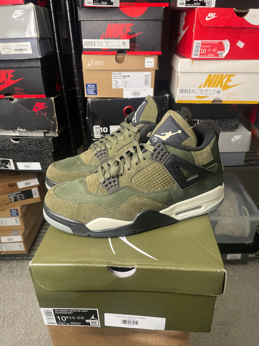 Size 10.5 - AJ 4 Craft Olive