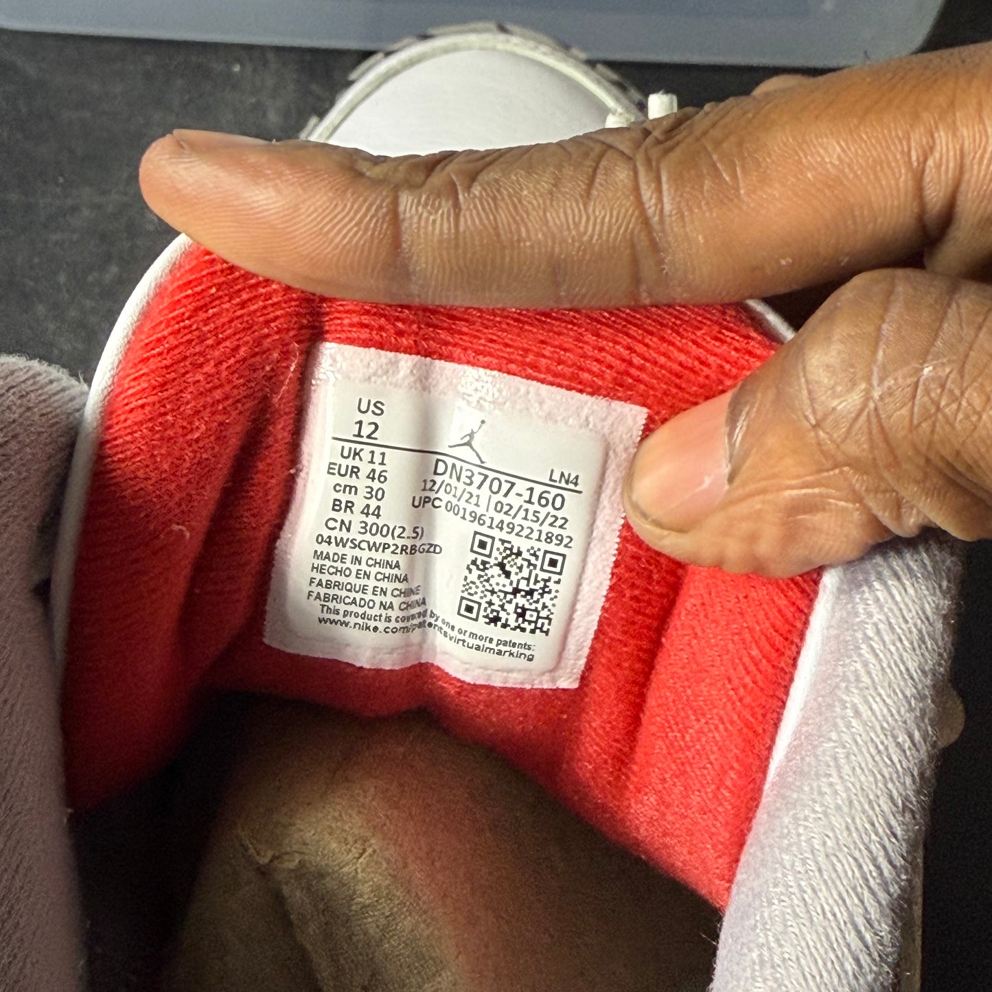 Size 12 - AJ 3 Fire Red