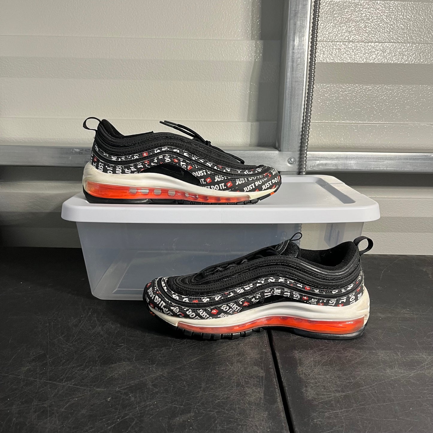 Size 6Y - Air Max Black Just Do it