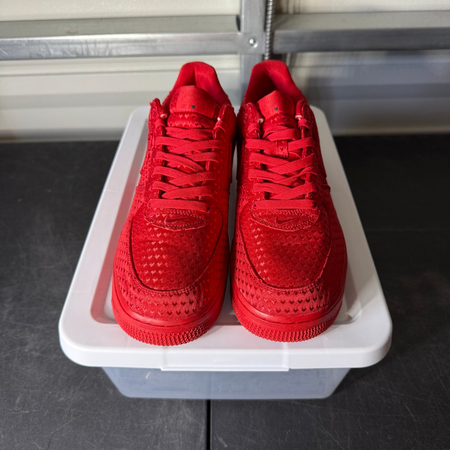 Size 10.5 - AF 1 Valentine’s Day Red
