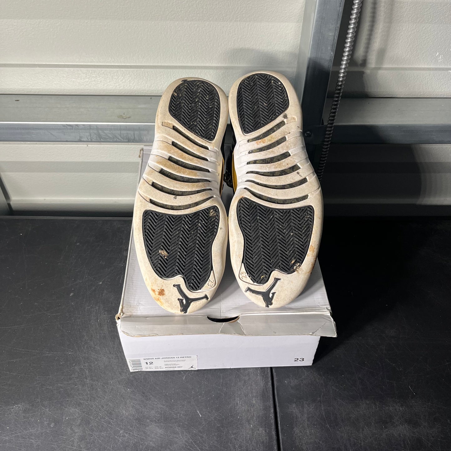 Size 12W - AJ 12 Metallic Gold