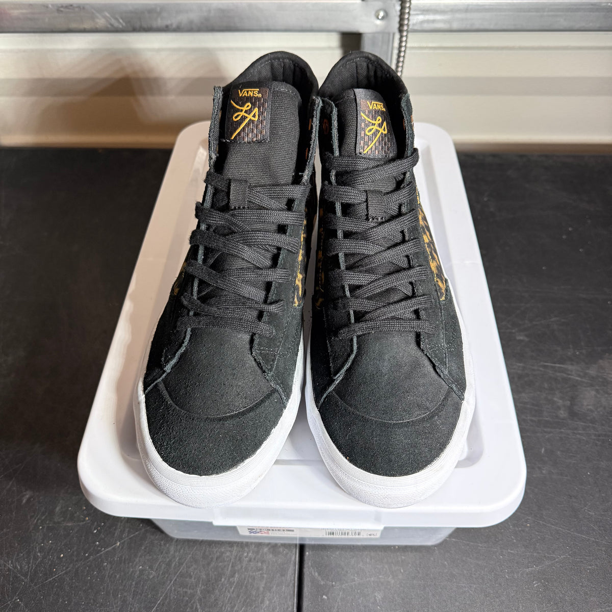 Size 12 - Vans Mid Top Animal Print