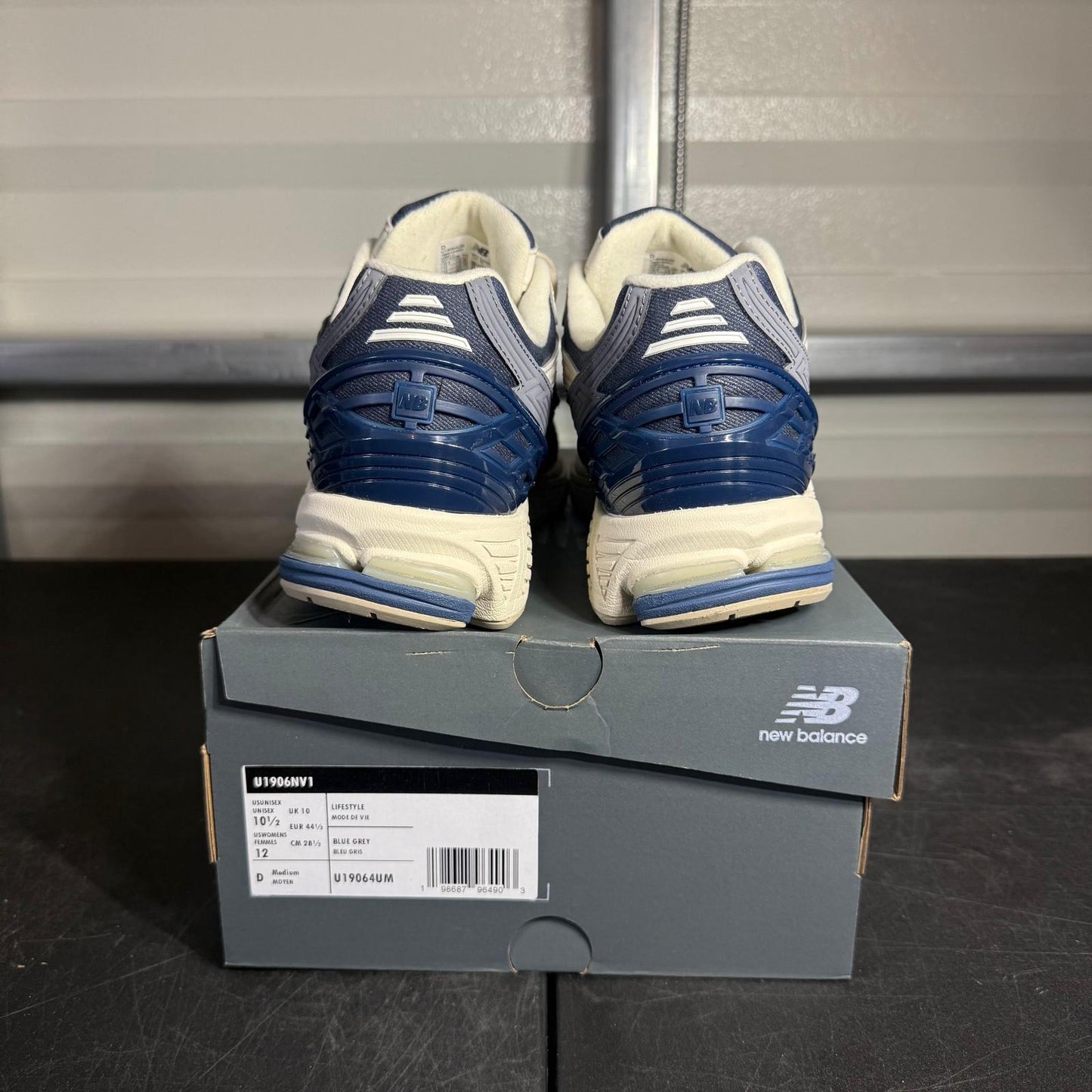 Size 10.5 - New Balance Navy Grey