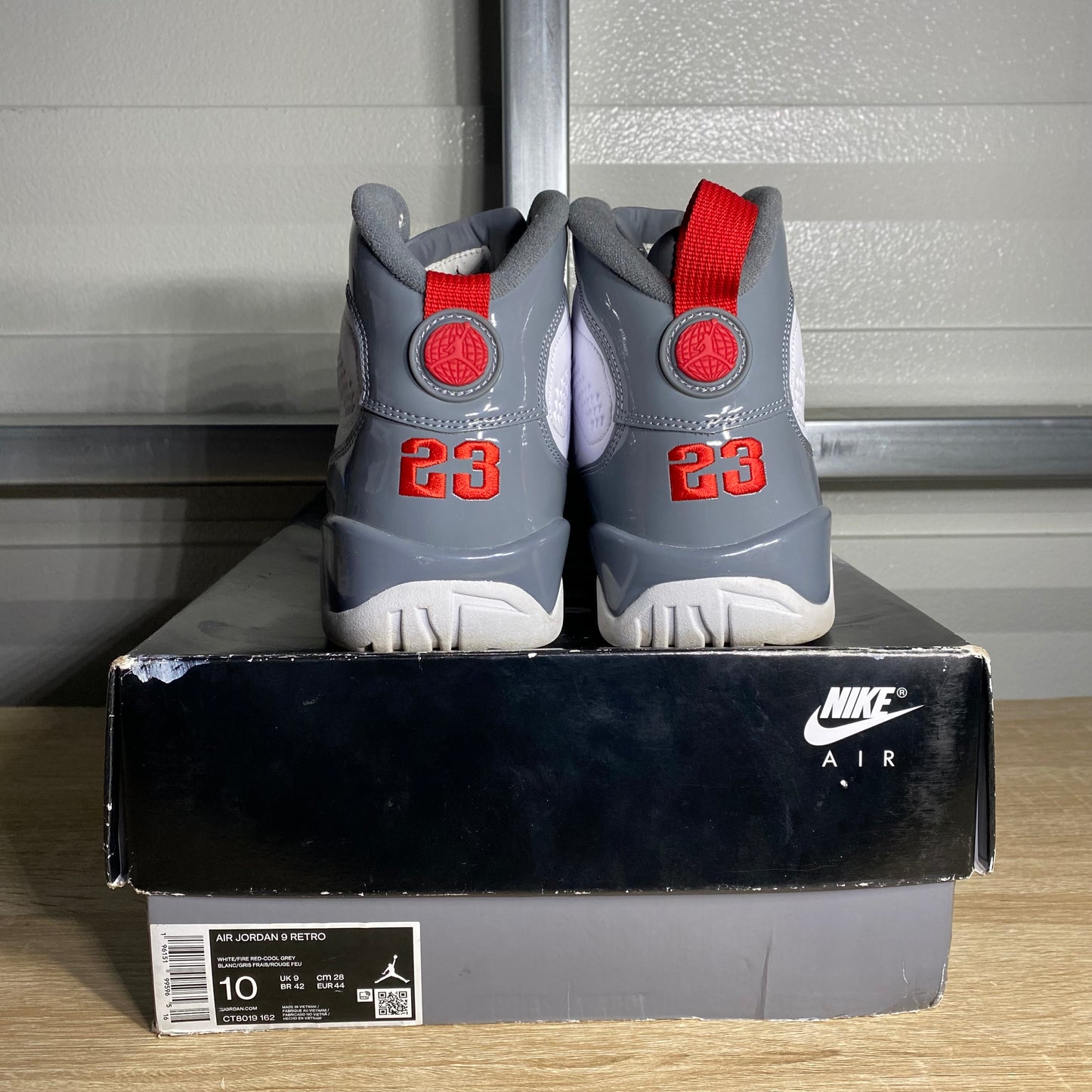 Size 10 - AJ 9 Fire Red