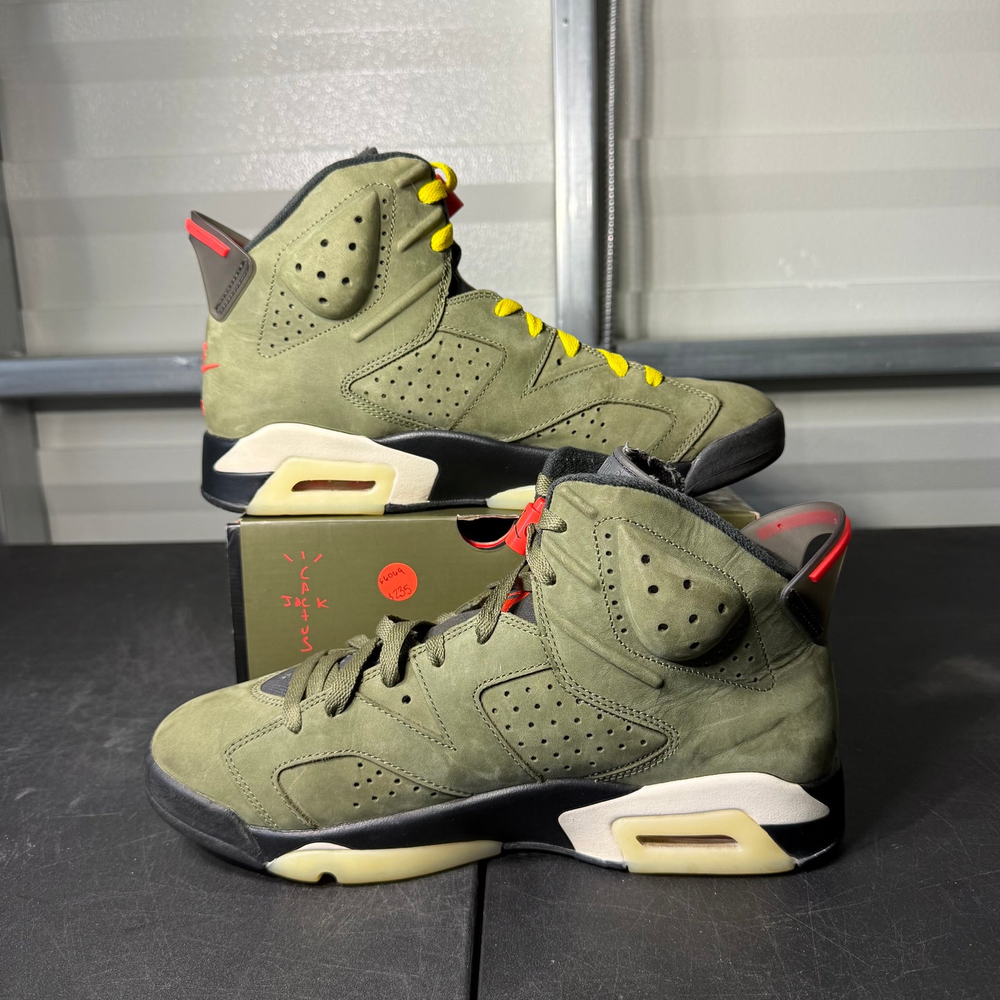 Size 10 - AJ 6 Travis Olive