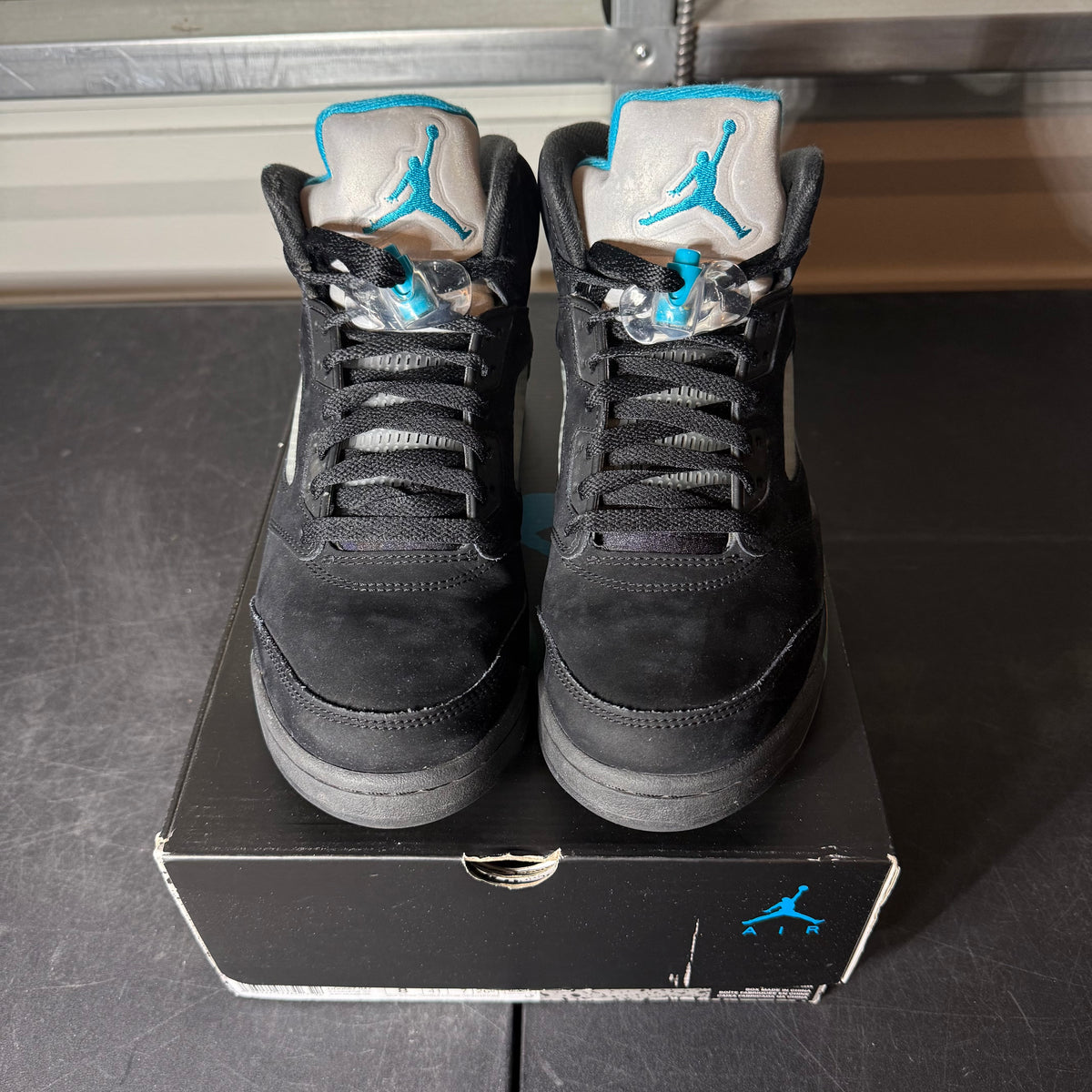 Size 8 - AJ 5 Aqua