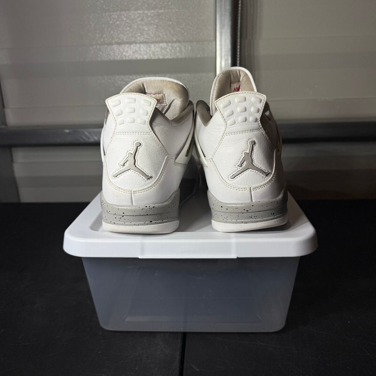 Size 11.5 - AJ 4 White Oreo