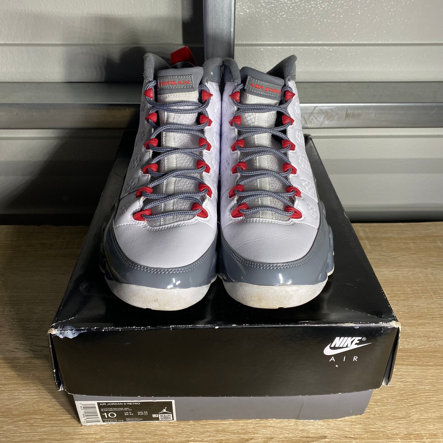 Size 10 - AJ 9 Fire Red
