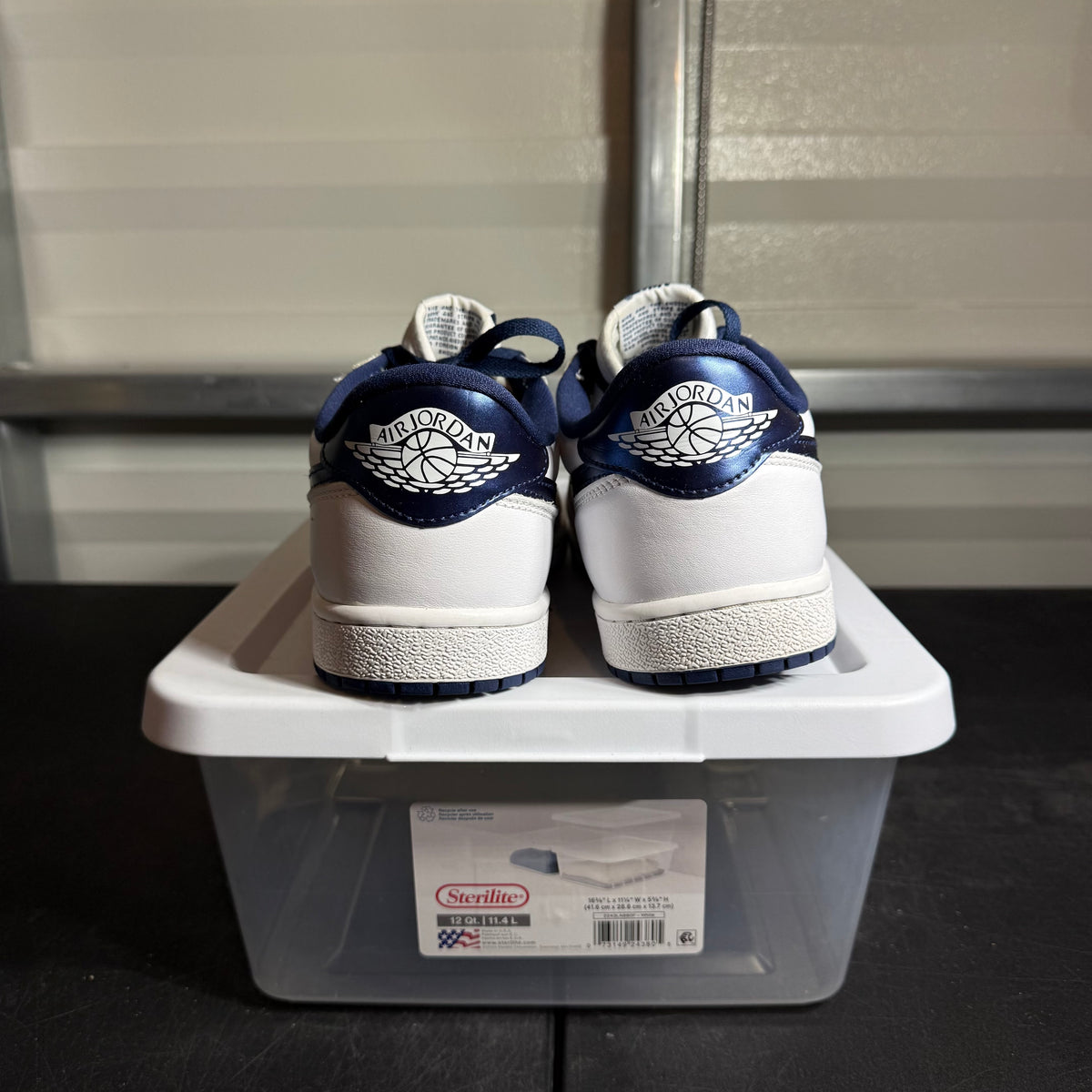 Size 12 - AJ 1 Low Metallic Blue