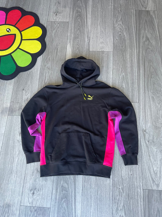 Size Large - PUMA Heather Black Pullover Hoodie Mens