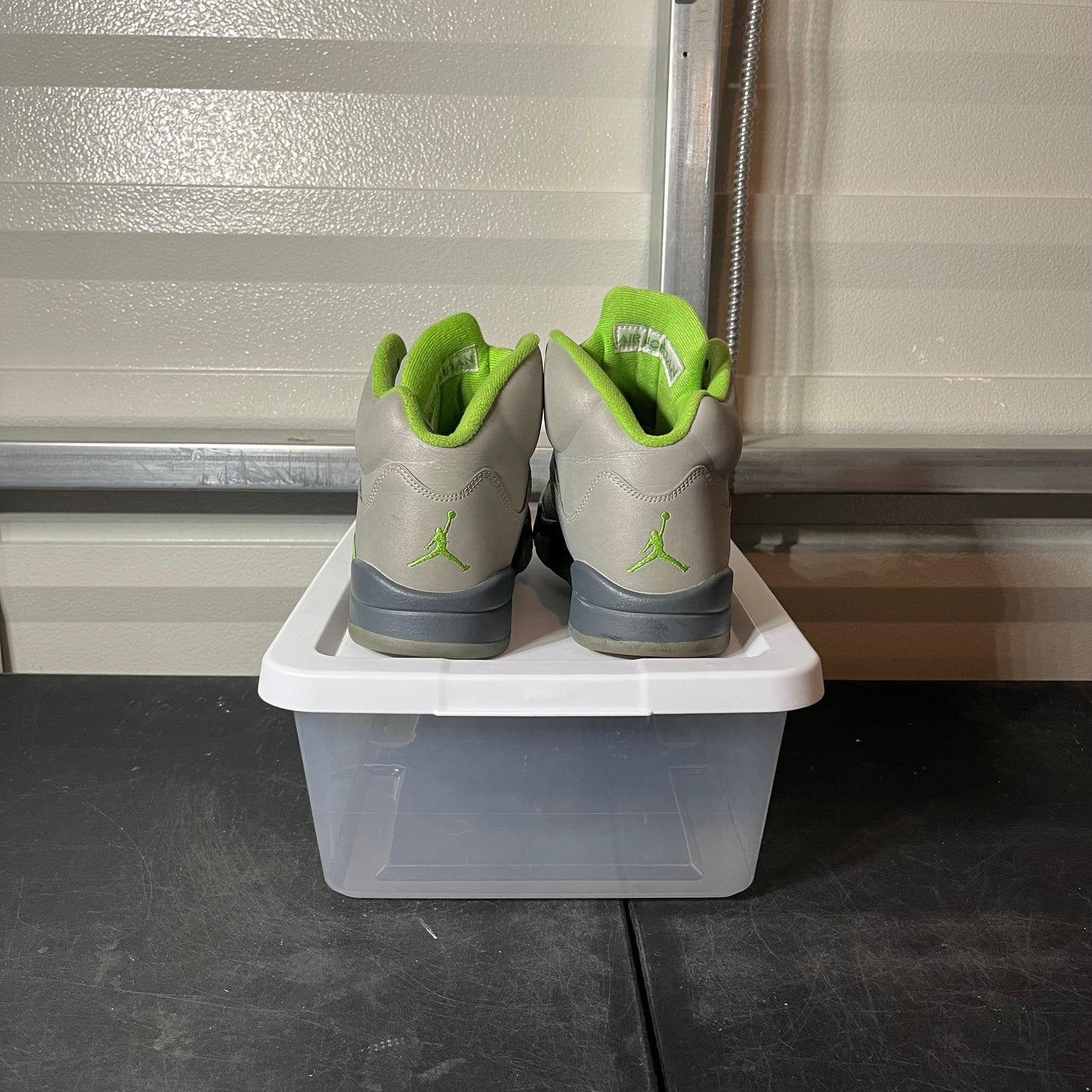 Size 9.5 - AJ 5 Green Bean NB