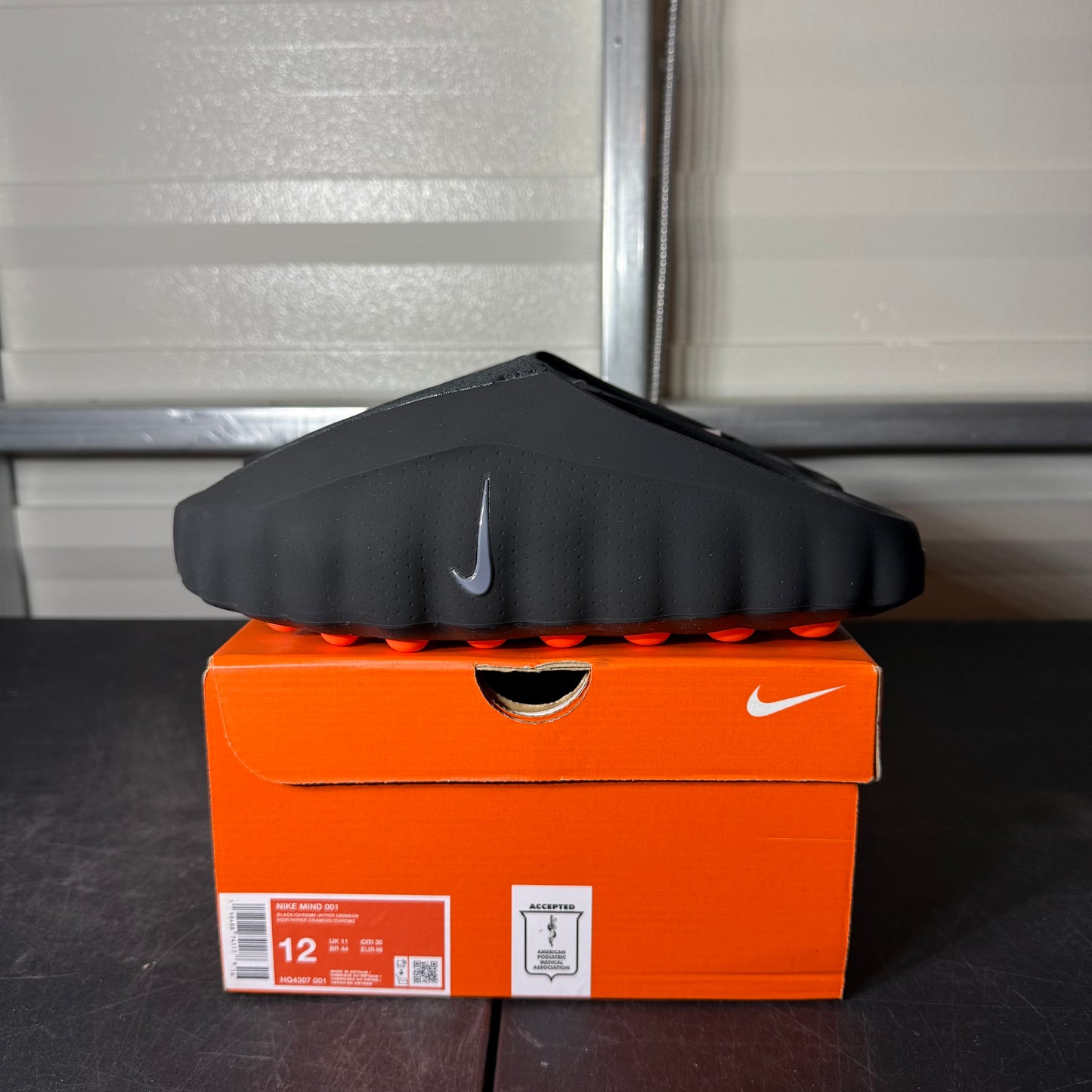 Size 12 - Nike Mind Slide Black Chrome