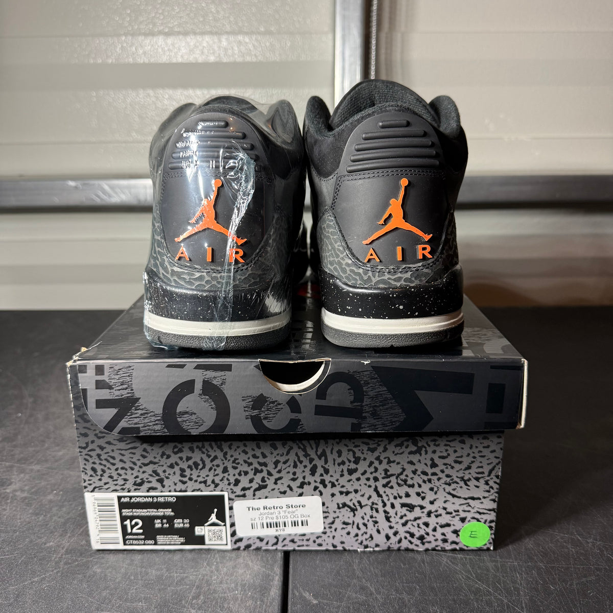 Size 12 - AJ 3 Fear